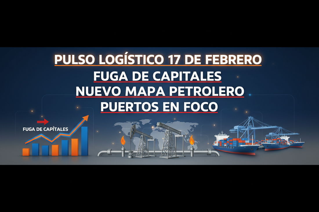 Pulso Logístico 17 de Febrero: Fuga de Capitales, Nuevo Mapa Petrolero y Puertos en Foco