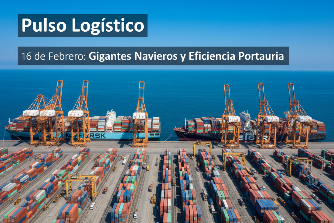 Pulso Logístico 16 de Febrero: Gigantes Navieros y Eficiencia Portuaria