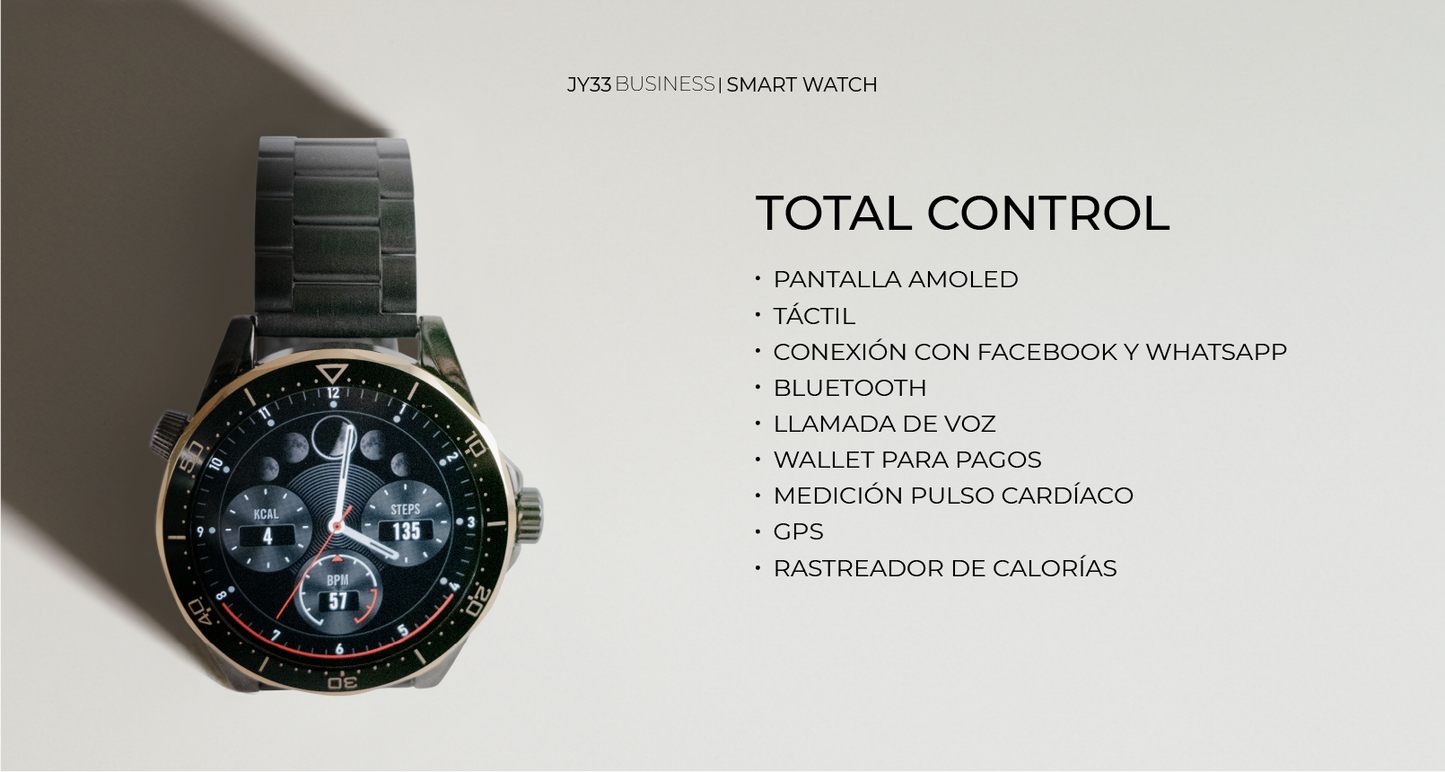 Smartwatch JY33 - Reloj inteligente para Hombre