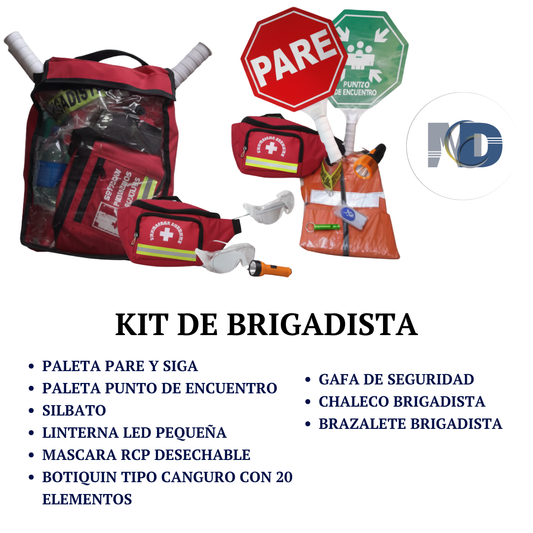Kit de Brigadista para Gestión y control de emergencias