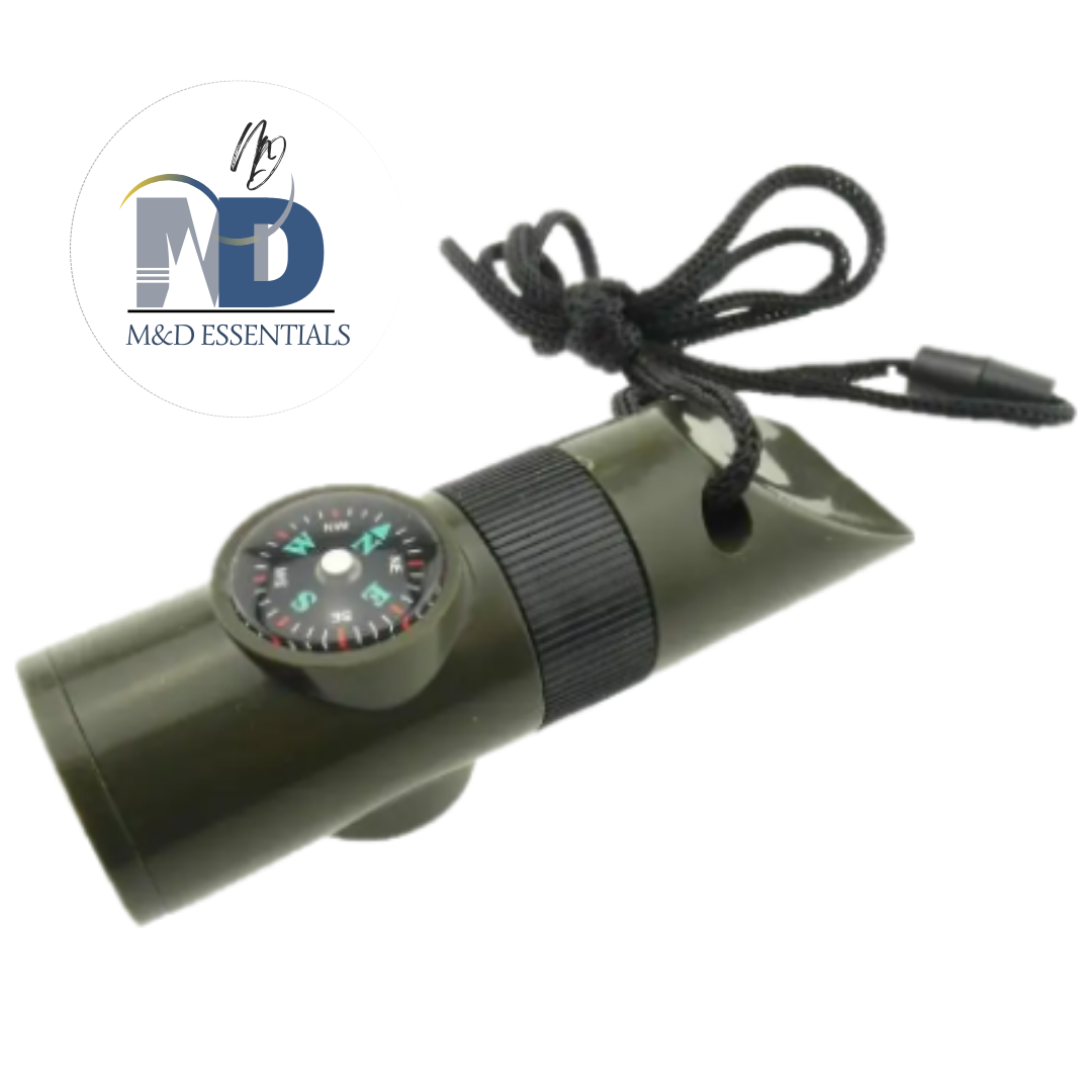 Silbato 7 funciones Multiherramienta de Supervivencia 7 en 1