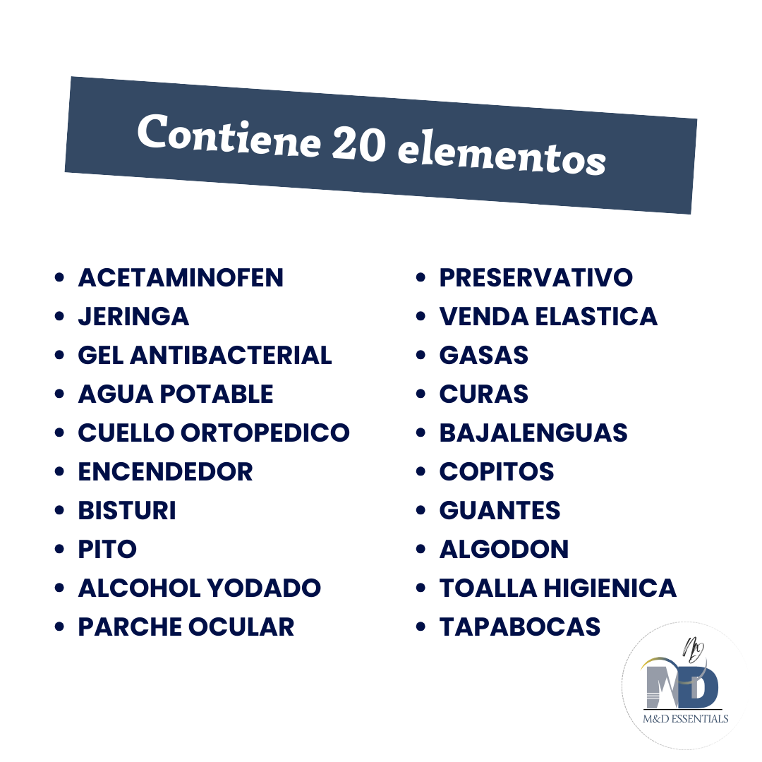 Botiquín Primeros Auxilios Esencial // Vehículos Hogar Oficinas