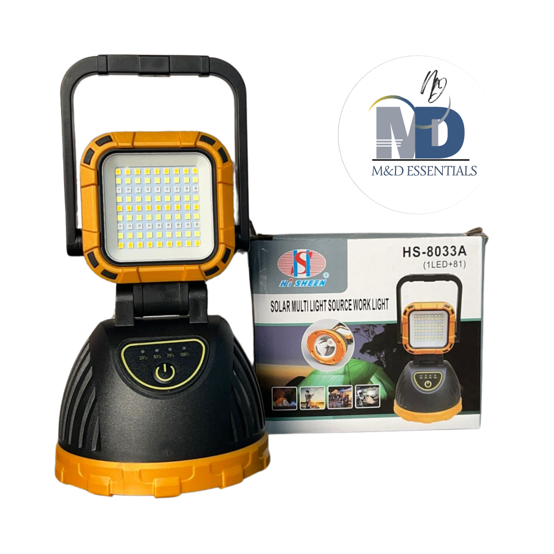 Linterna Para Camping Carga Solar Y Usb